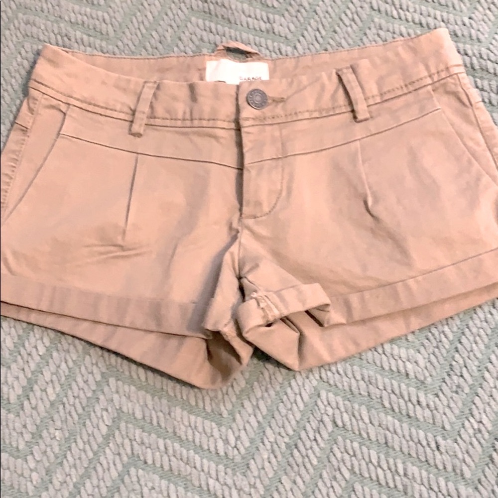 GARAGE Khaki Short Shorts